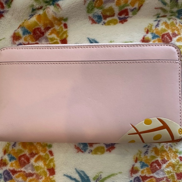 Auth Kate Spade Staci Large Zip Around Continental Wallet Pineapple Pink - Picture 2 of 3